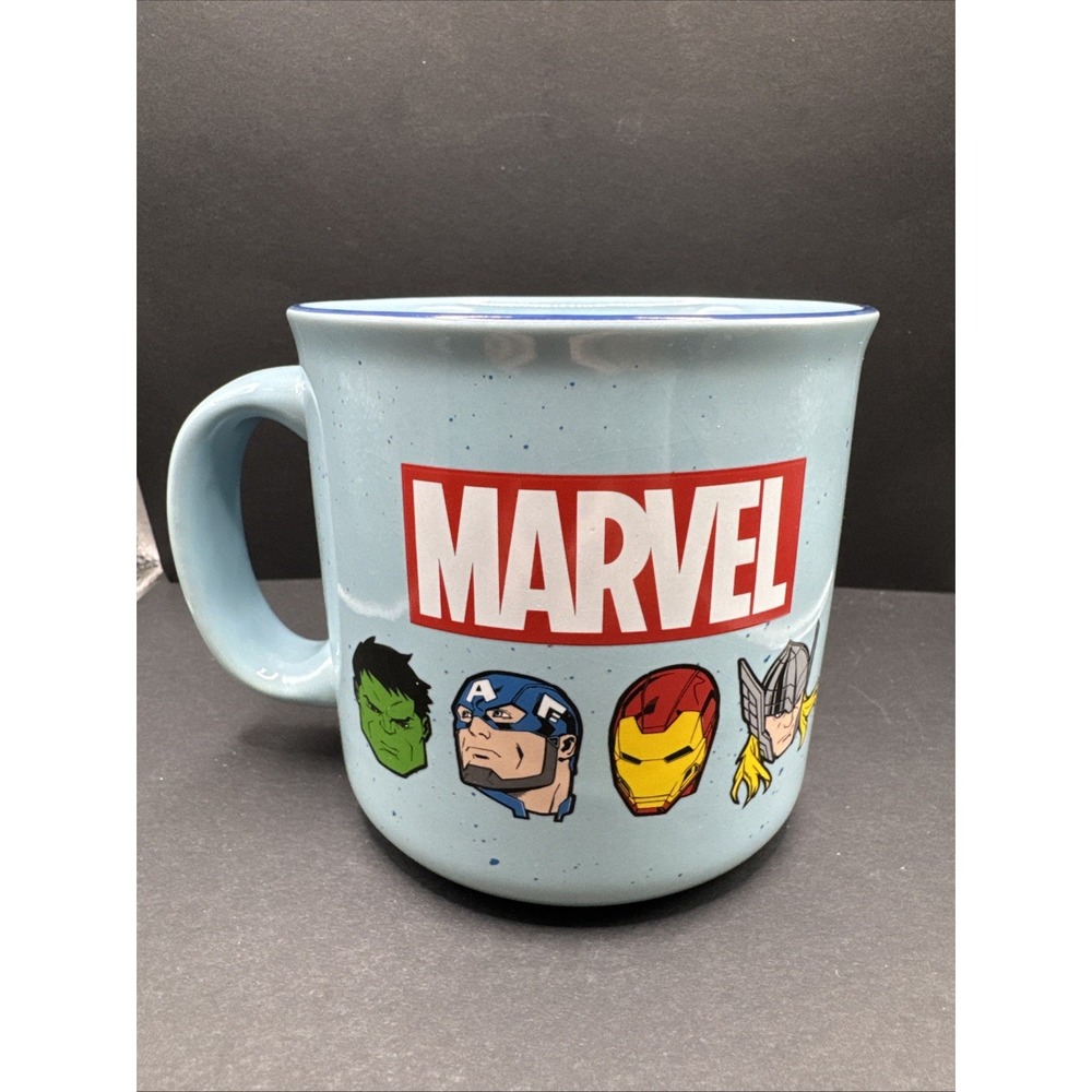 Marvel Ceramic Coffee Mug Incredible Hulk Captain America Iron Man Thor 4"x4"